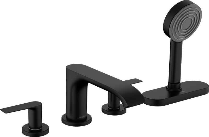 Vivenis Wannenarmaturen: 2 Verbraucher, Mattschwarz, Art.-Nr. 75444670