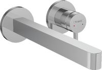 Mezclador monomando de lavabo empotrado con caño 22,8 cm