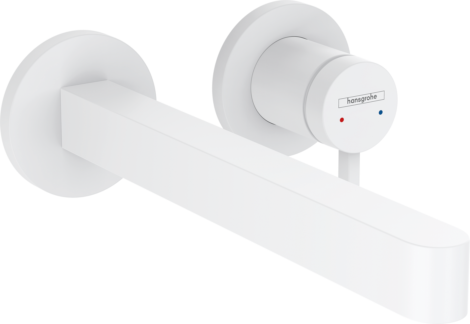 Single lever basin mixer for concealed installation wall-mounted with spout 22