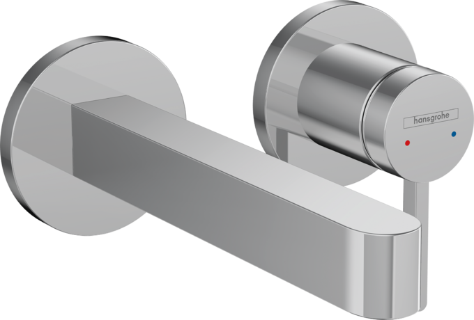 Single lever basin mixer for concealed installation wall-mounted with spout 16