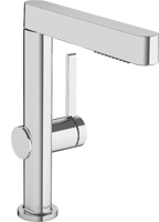 wastafelkraan 230 2 jet met uittrekbare vuistdouche met afvoerplug