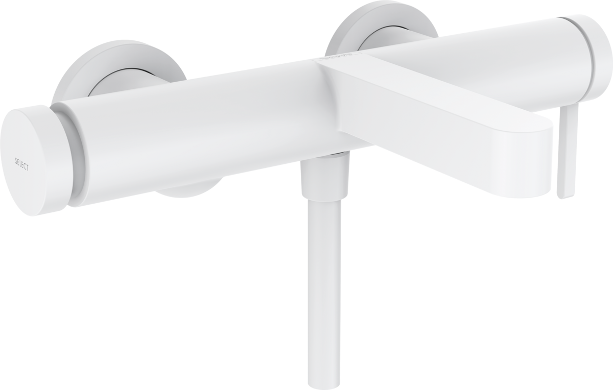 Single lever bath mixer for exposed installation