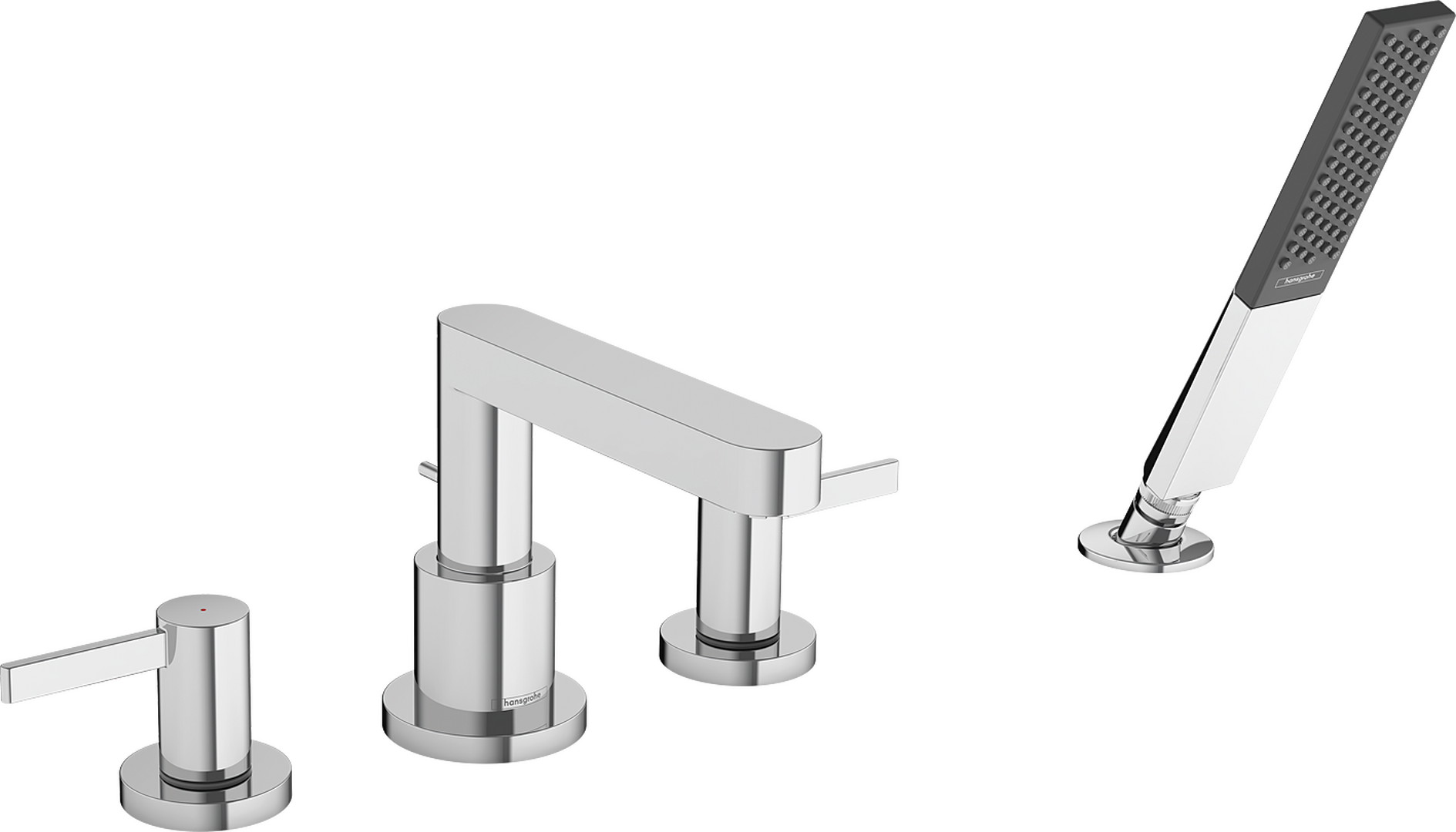 4-Hole Roman Tub Set Trim with 1.75 GPM Handshower