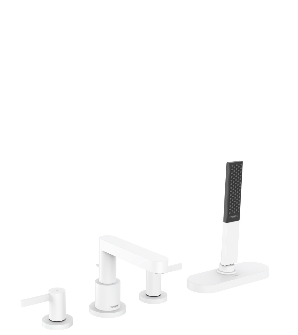 4-hole rim mounted bath mixer with sBox