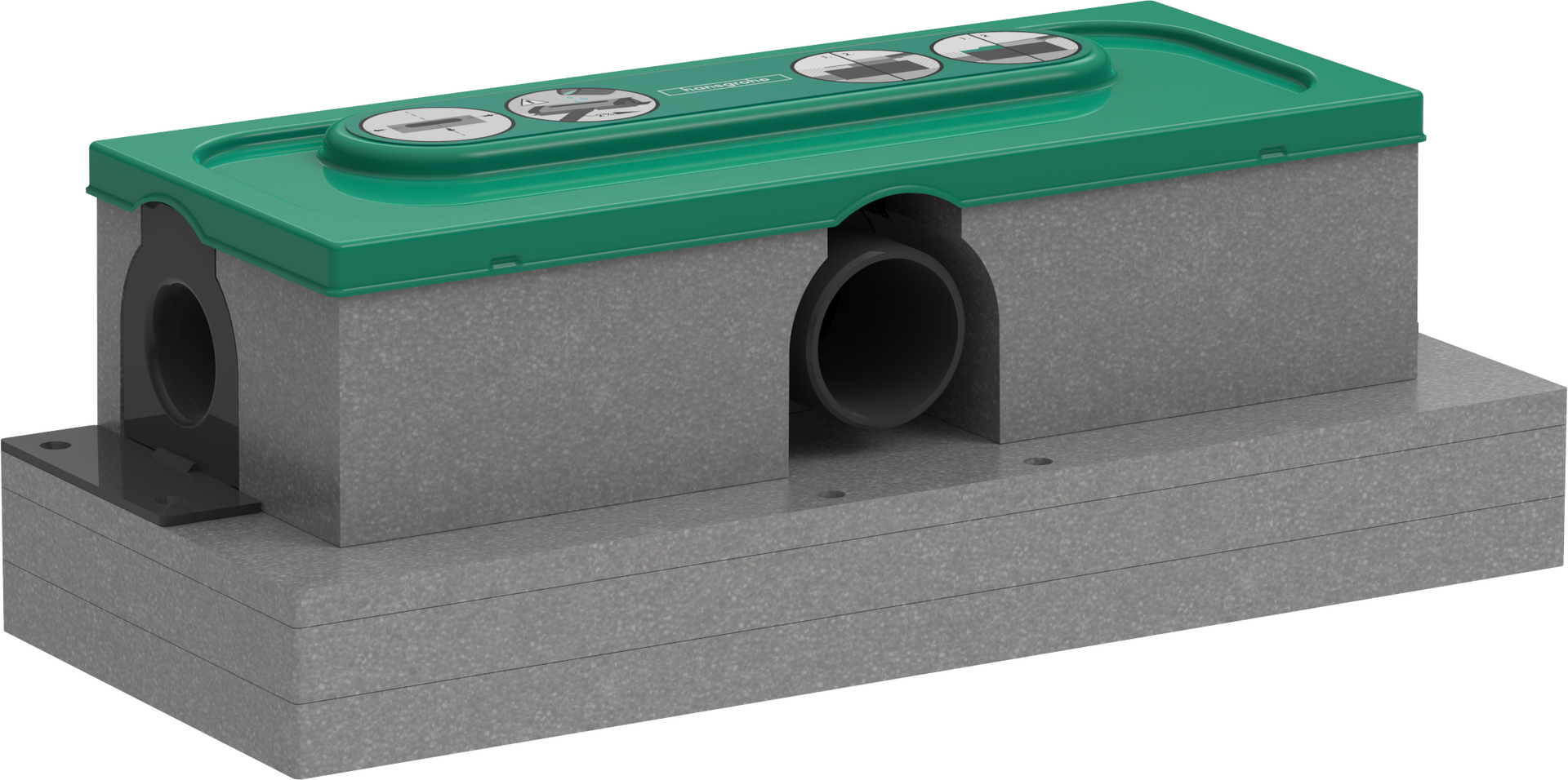 Base set for finish sets for standard installation