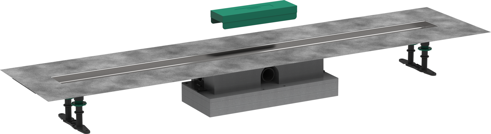 Полный набор для установки вровень с полом - внешняя часть слива для душа 1200