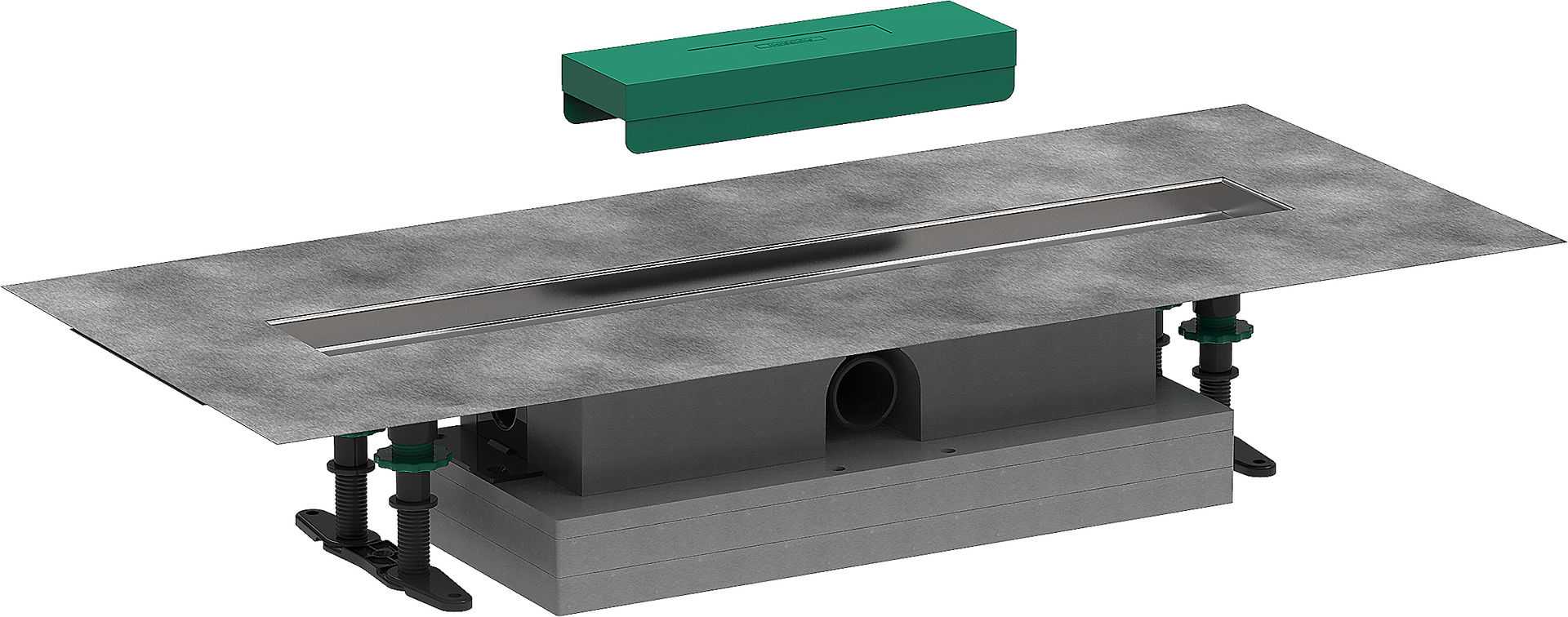 Complete set for flat installation - 600 for shower drains finish sets