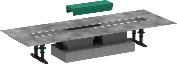 Teljes szett lapos telepítéshez- 700, zuhanylefolyó készlethez