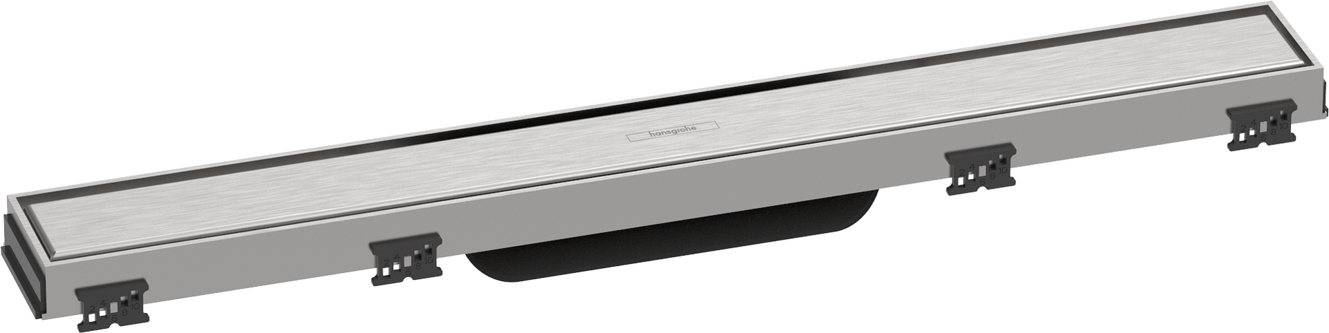 Finish set shower drain 600 with height adjustable frame