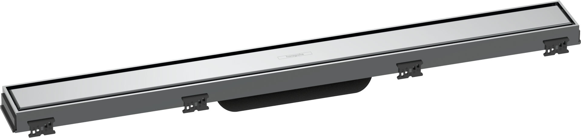 Desagüe lineal de ducha 700 tapa posterior alicatable con marco de altura ajustable