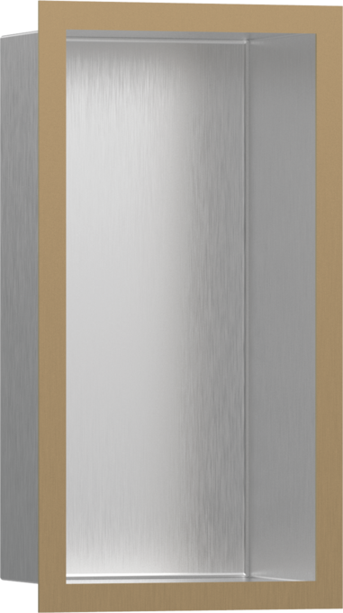 Väggnisch rostfritt stål med designram 30 x 15 x 10 cm