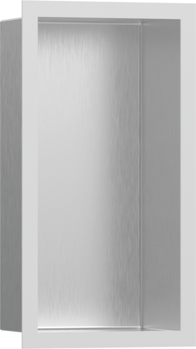 Hornacina de pared acero inoxidable cepillado con marco de diseño 300/150/100