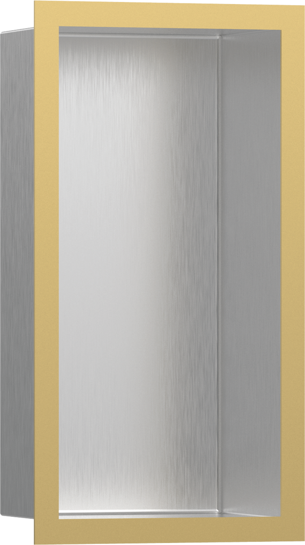 Väggnisch rostfritt stål med designram 30 x 15 x 10 cm