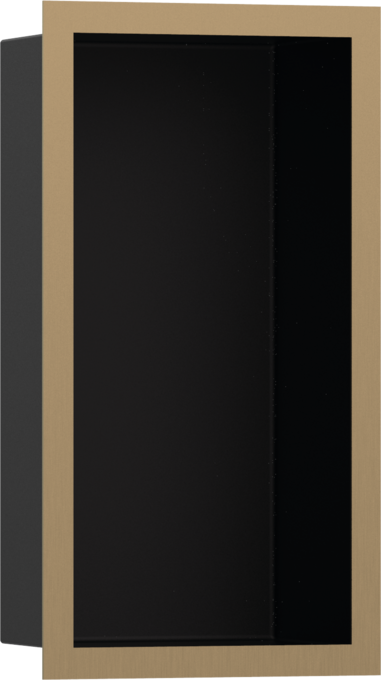 Wall Niche Matte Black with Design Frame 12"x 6"x 4"