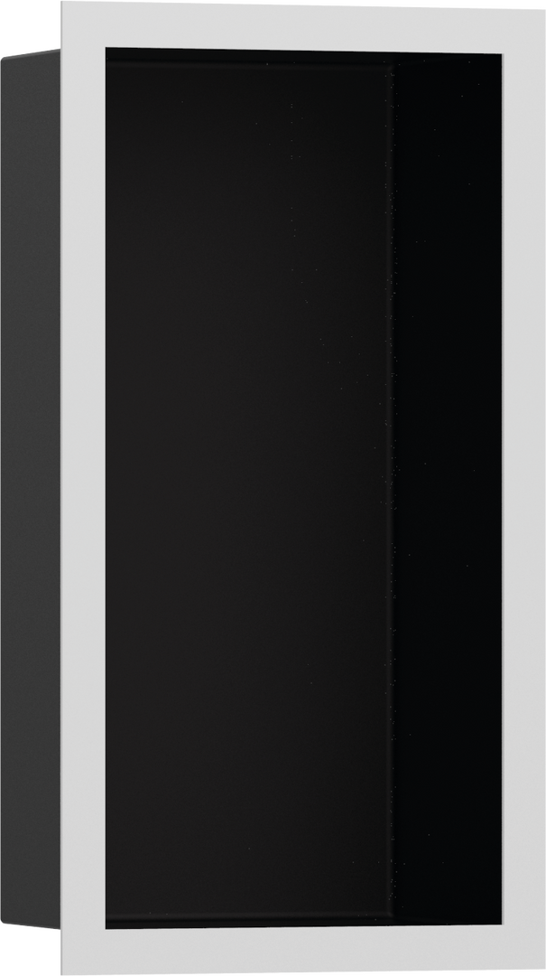 Wall Niche Matte Black with Design Frame 12"x 6"x 4"