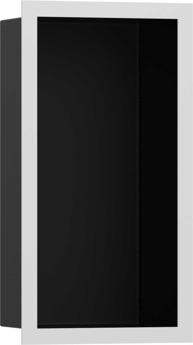 Wall Niche Matte Black with Design Frame 12"x 6"x 4"