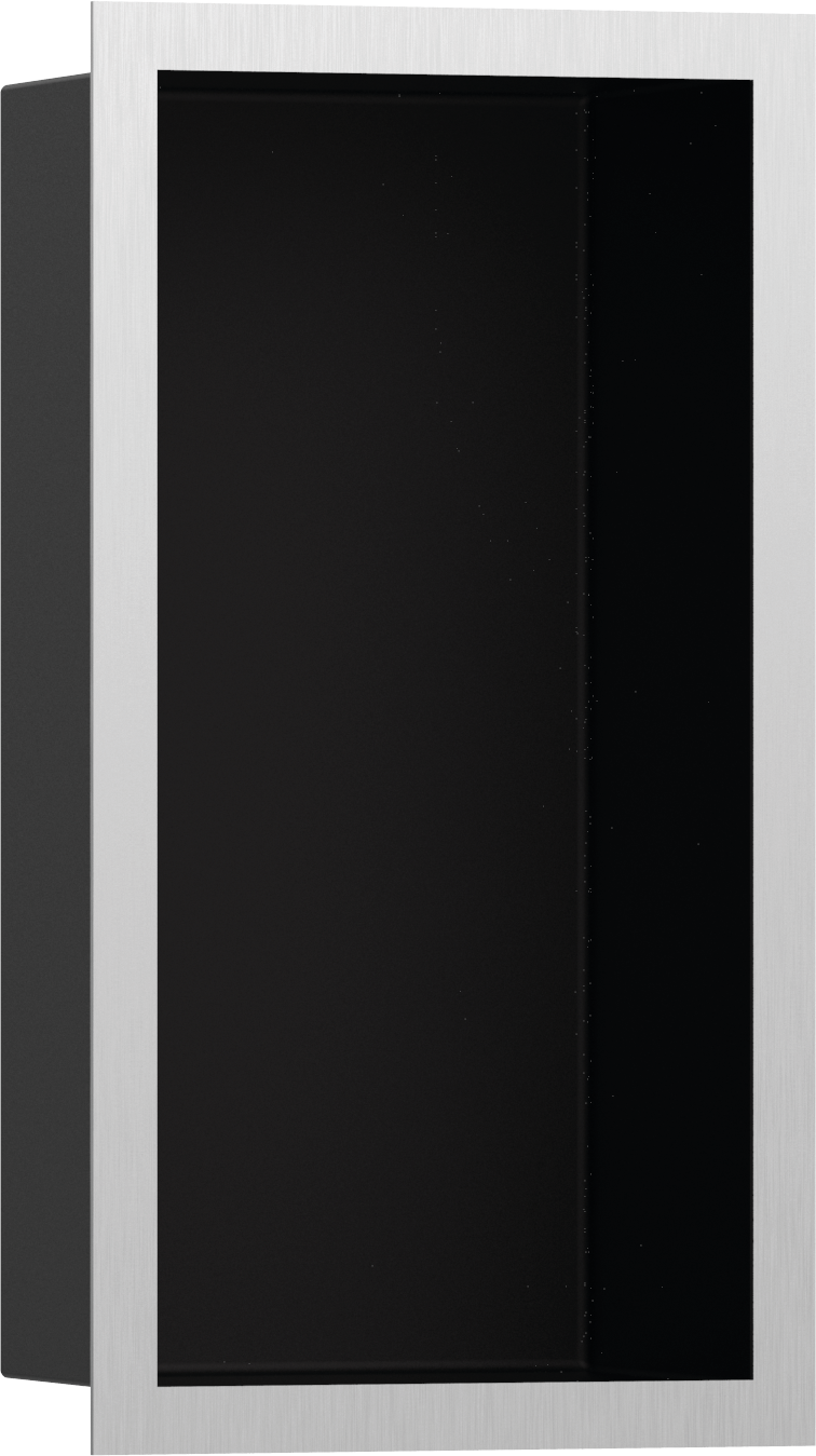 Wall niche Matt Black with design frame 300/150/100
