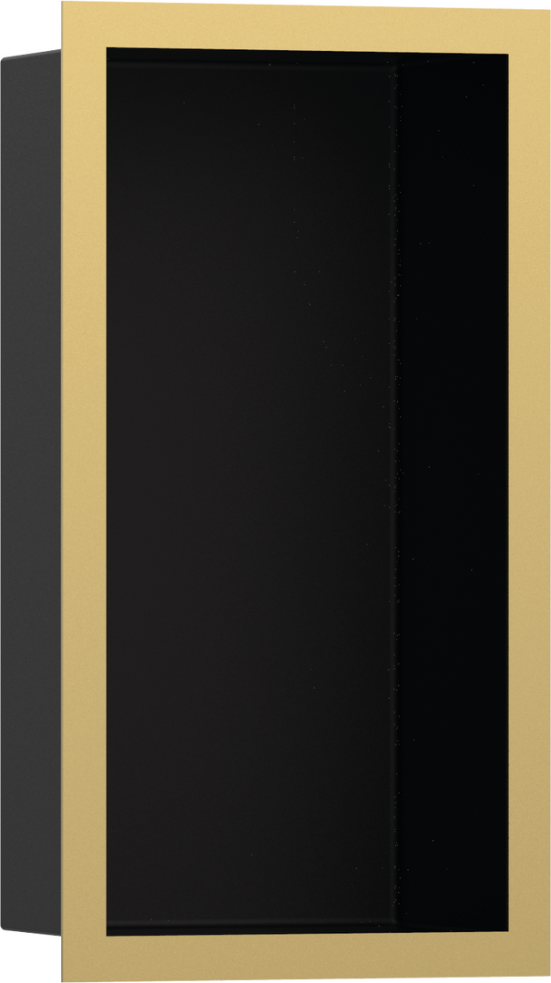 Wandnische Mattschwarz mit Designrahmen 300/150/100