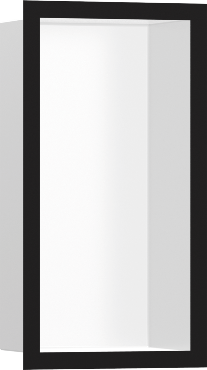 Wall Niche Matte White with Design Frame 12"x 6"x 4"