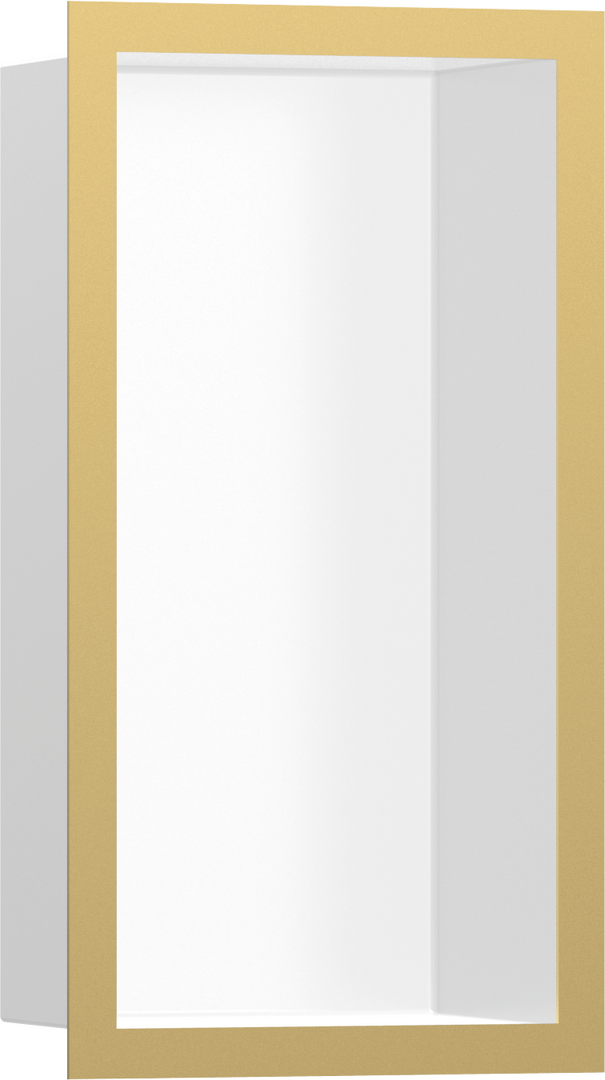 Väggnisch matt vit med designram 300/150/100