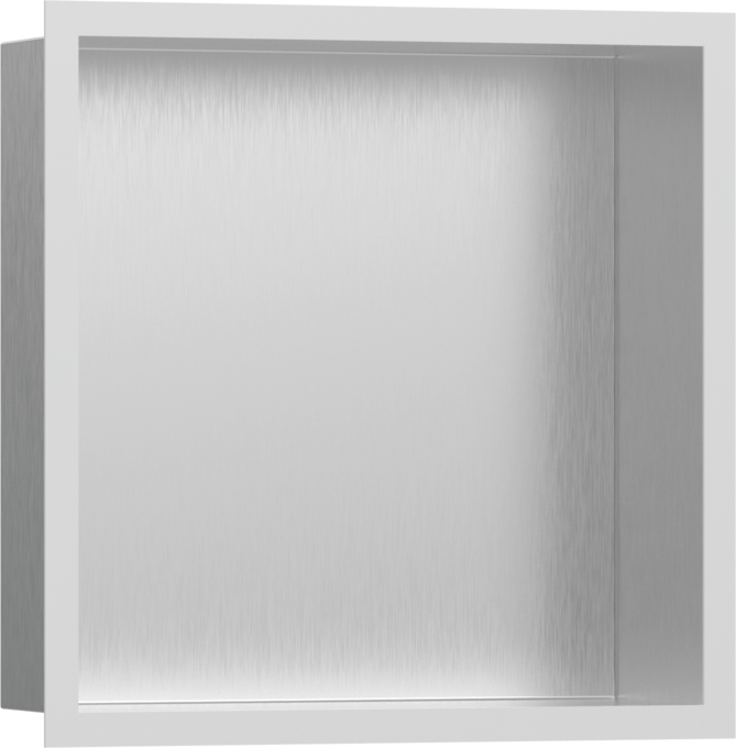 Niche murale Brushed Stainless Steel avec cadre design 300/300/100