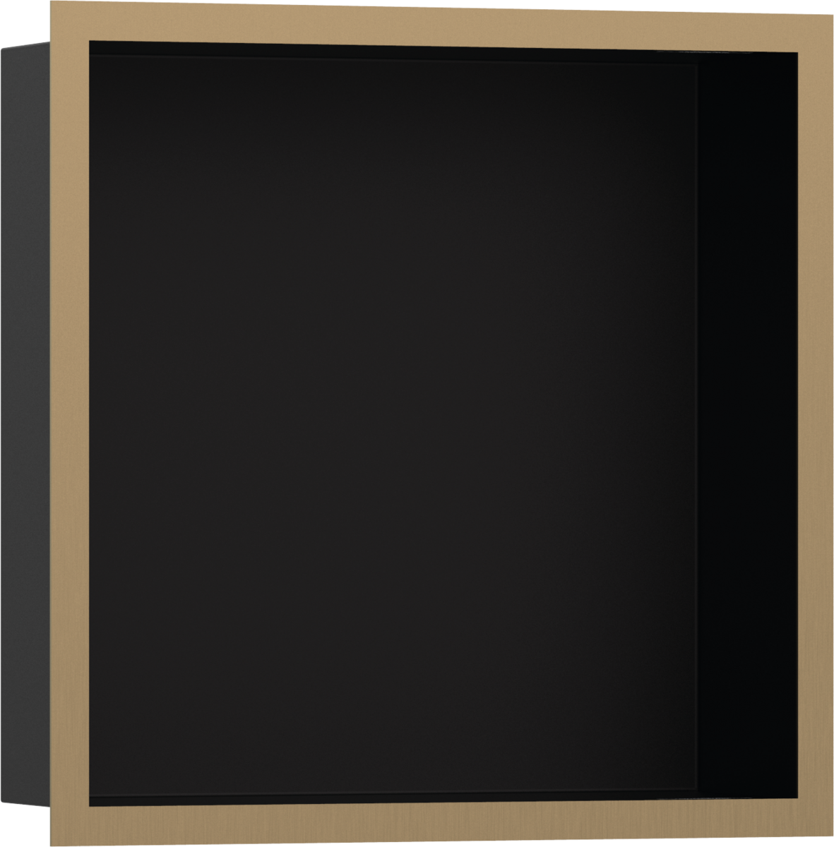 Wall niche Matt Black with design frame 300/300/100