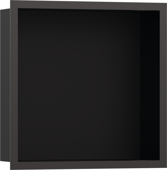 Hornacina de pared negro mate con marco de diseño 300/300/100