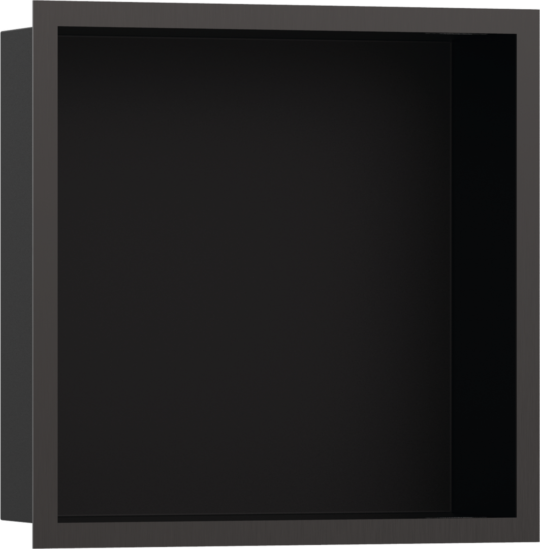 Wall Niche Matte Black with Design Frame 12"x 12"x 4"