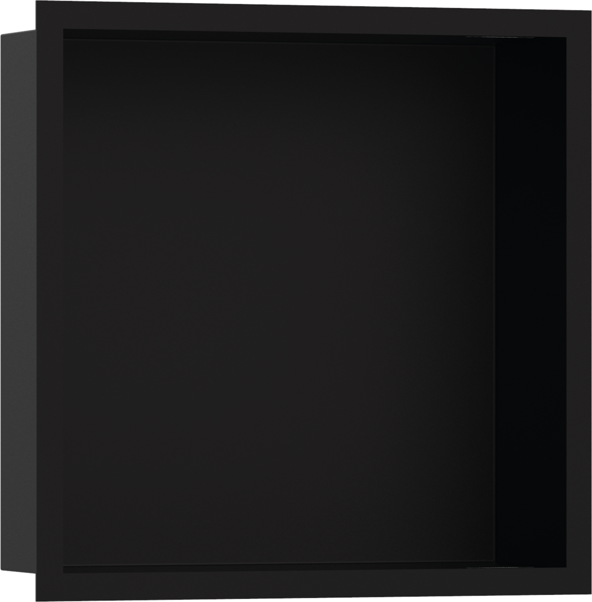 Wall niche Matt Black with design frame 300/300/100