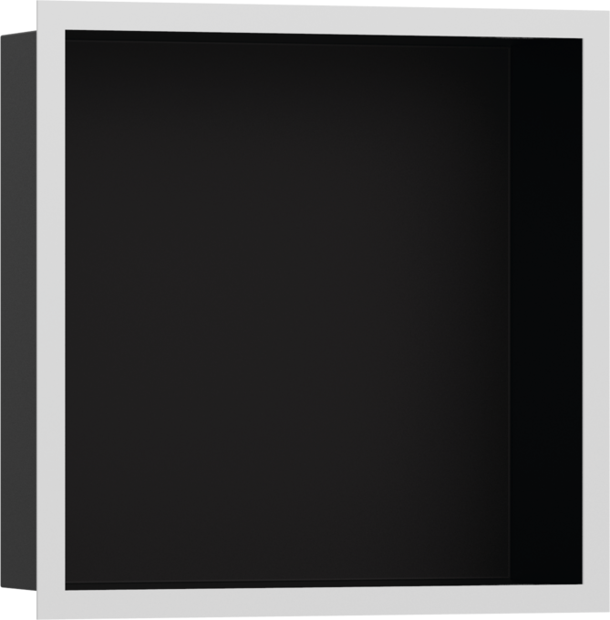 Hornacina de pared negro mate con marco de diseño 300/300/100