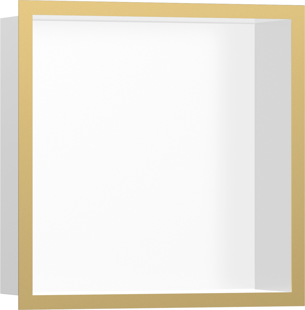 Väggnisch matt vit med designram 300/300/100