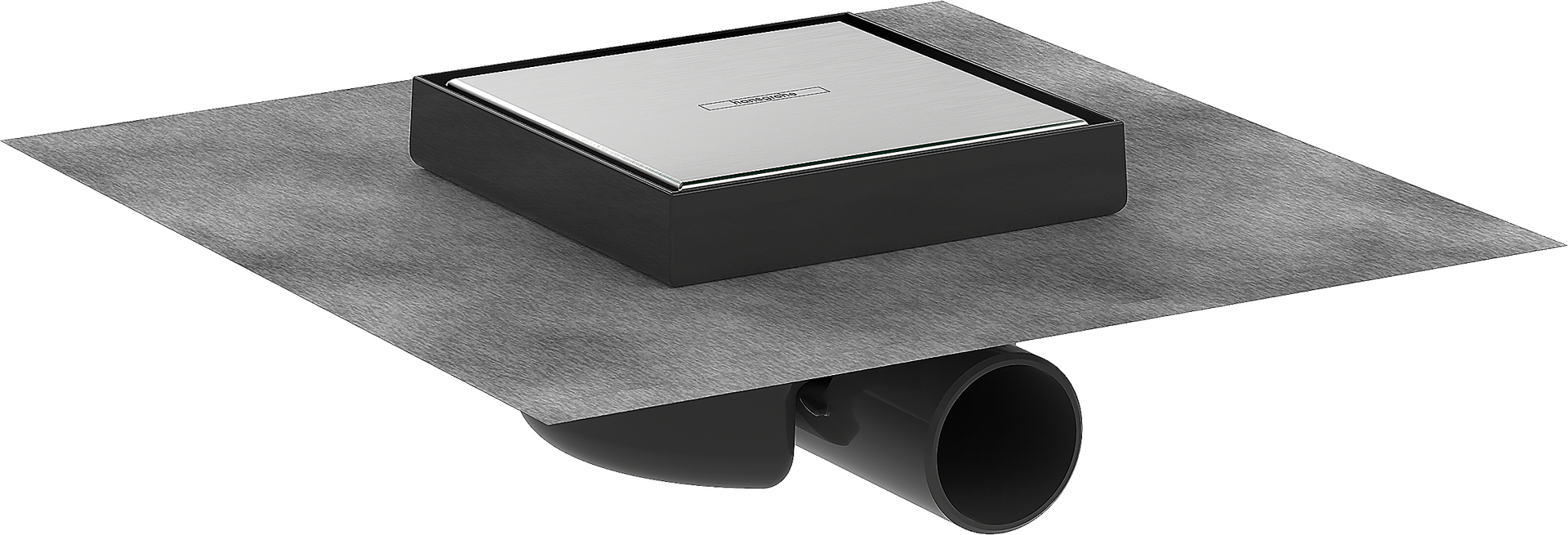 Set completo de desagüe de ducha 150/150 con parte posterior alicatable