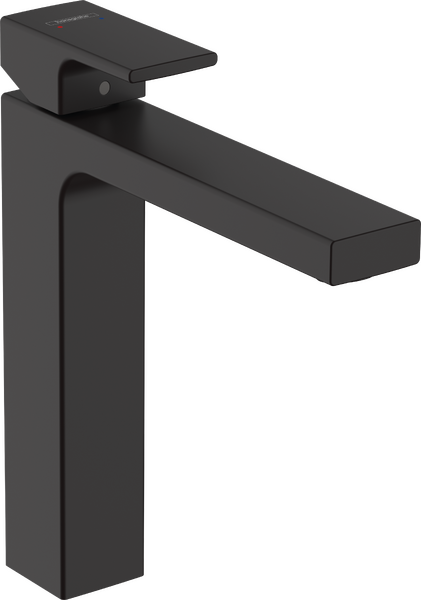 Mezclador monomando de lavabo 190 sin vaciador automático Negro mate