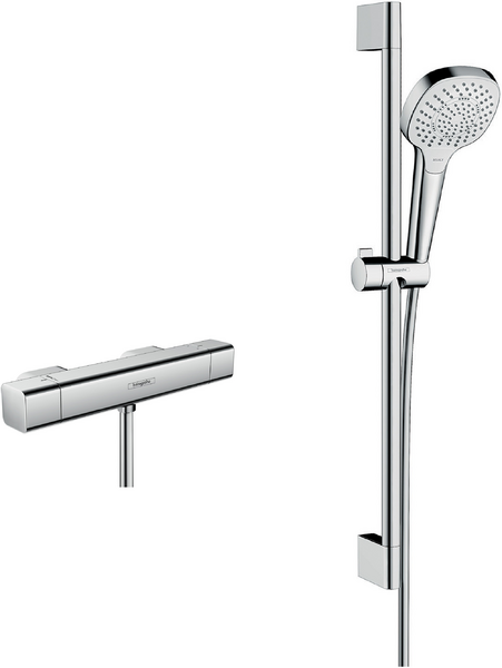 Ecostat E Combi Set 0.65m with Croma Select E 110 hand shower