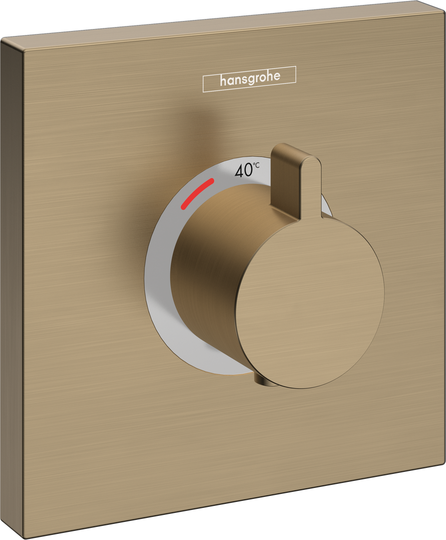 Set de finition pour mitigeur thermostatique encastré haut débit