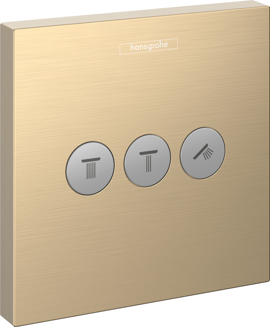 Válvula empotrada 3 llaves de paso