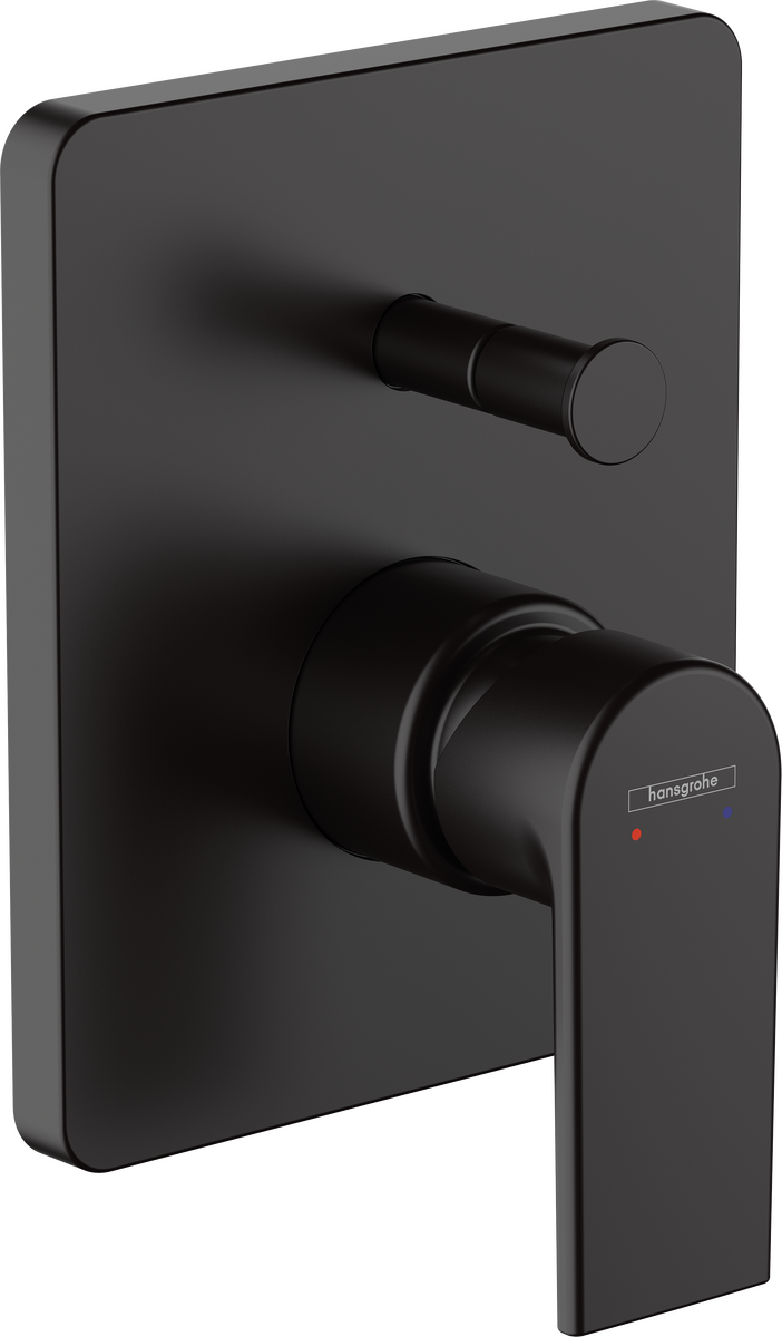 Vernis Shape Bath mixers 2 functions, Matt Black, Item No. 71458670