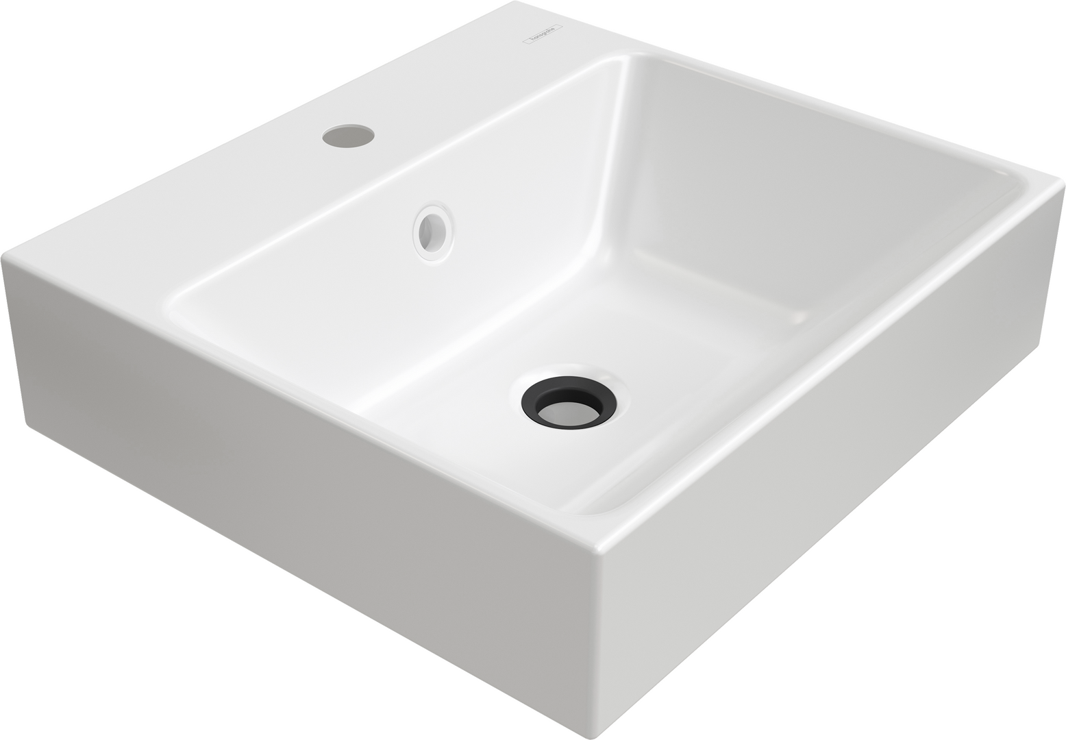 hansgrohe Washbasins CubeStack, Wash bowl 500/460 with tap hole and