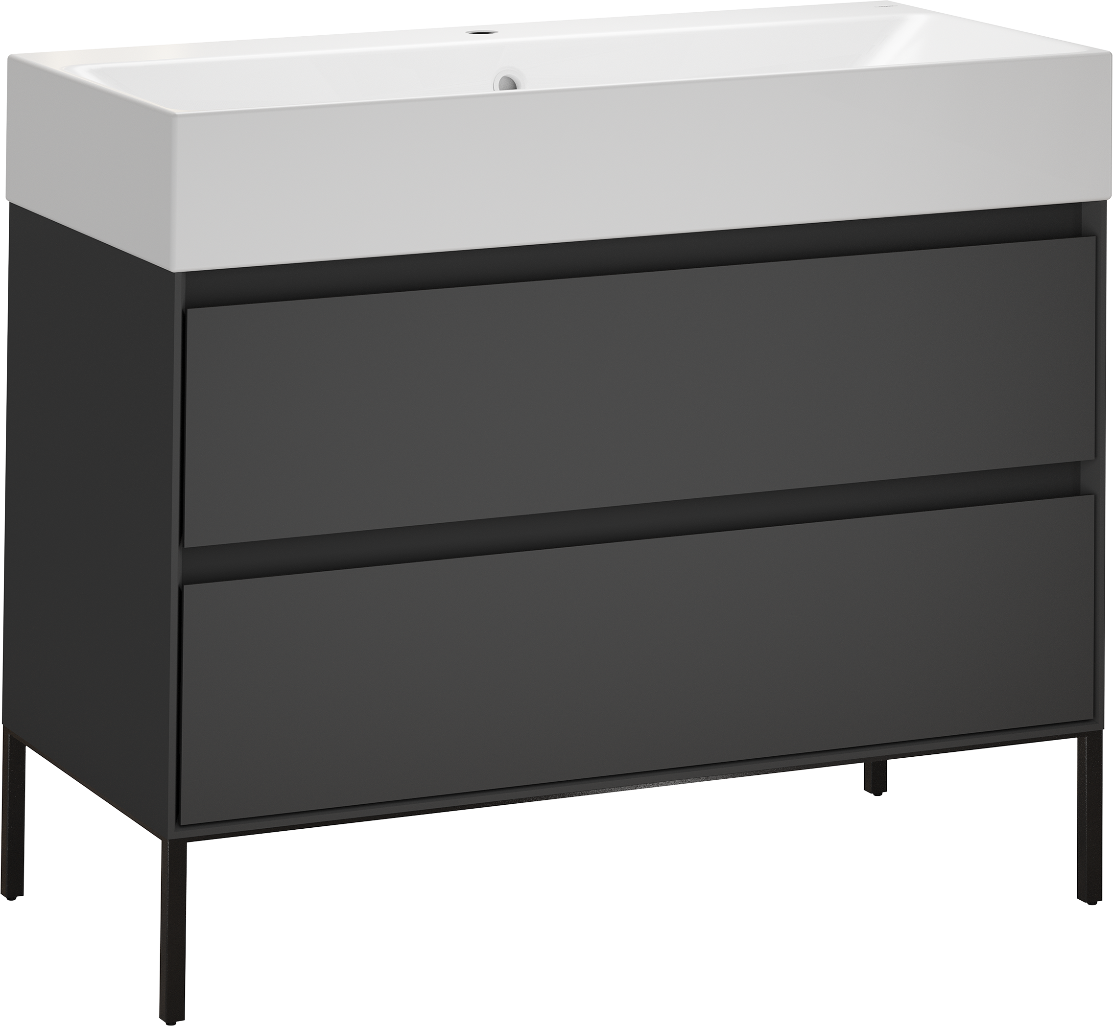 柜体1000 x 500 mm，搭配一体盆