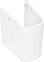 Half pedestal for handrinse basin/wash basin