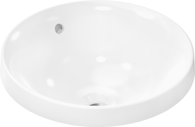 Above counter basin 400/400 without tap hole with overflow