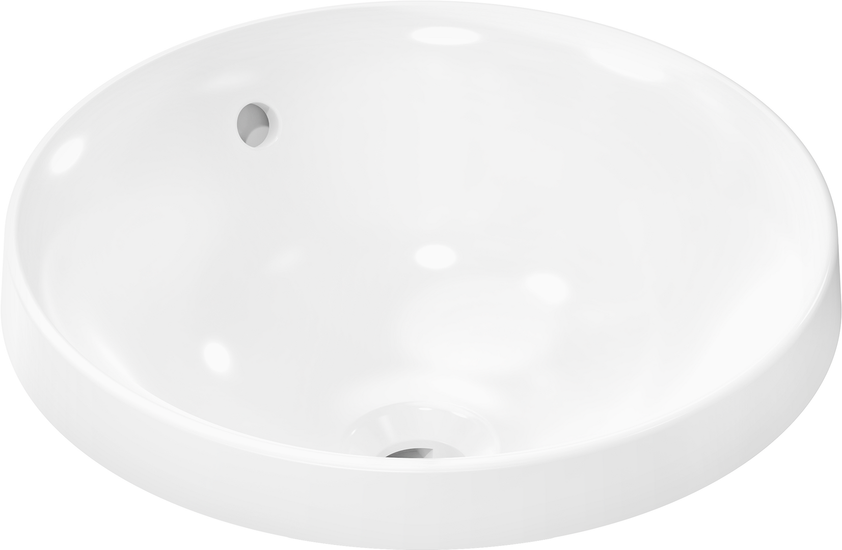 opbouwwastafel 400/400 zonder kraangat