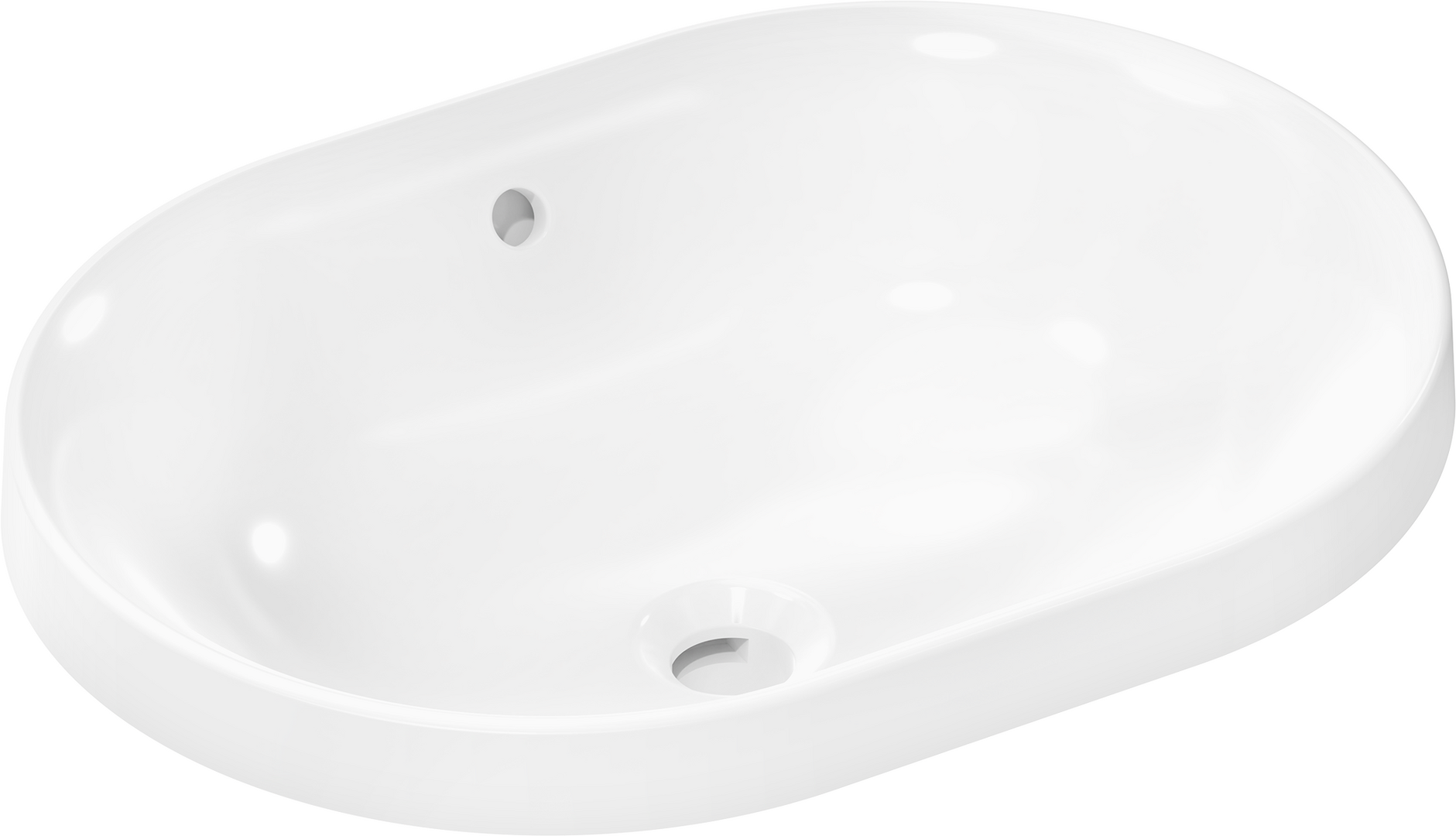 opzetwastafel 550/400 zonder kraangat