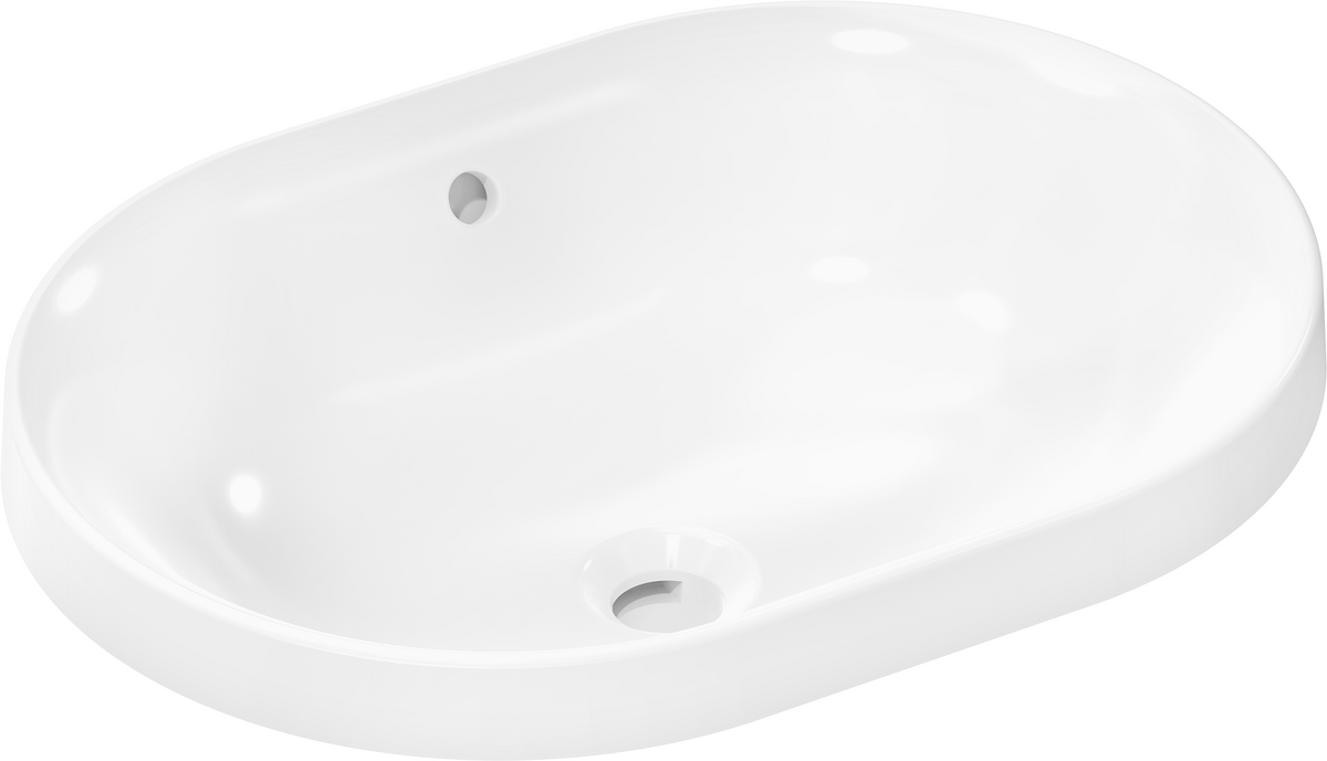 Above counter basin 550/400 without tap hole with overflow