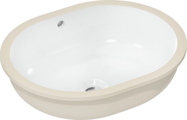 Umywalka podblatowa 450/350 bez otworu na baterię, z przelewem