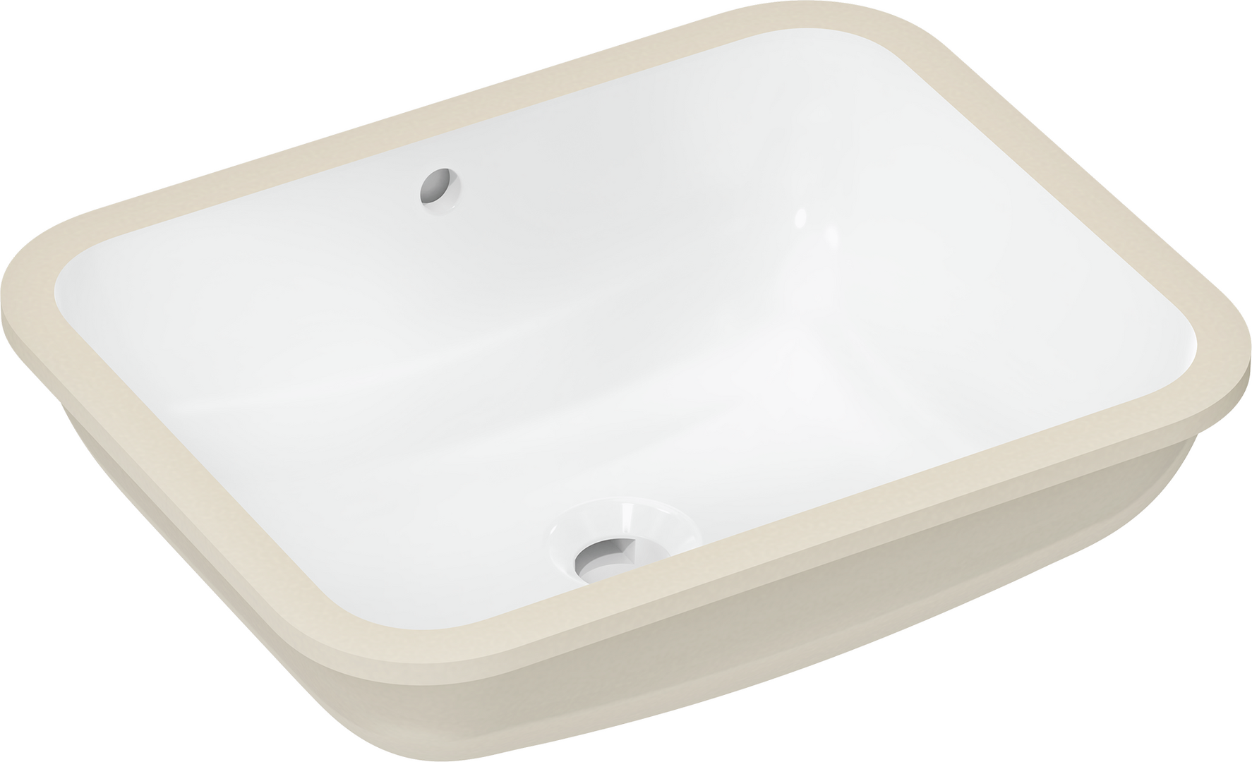 Alsórögzítésű mosdókagyló 450/350 csapfurat nélkül