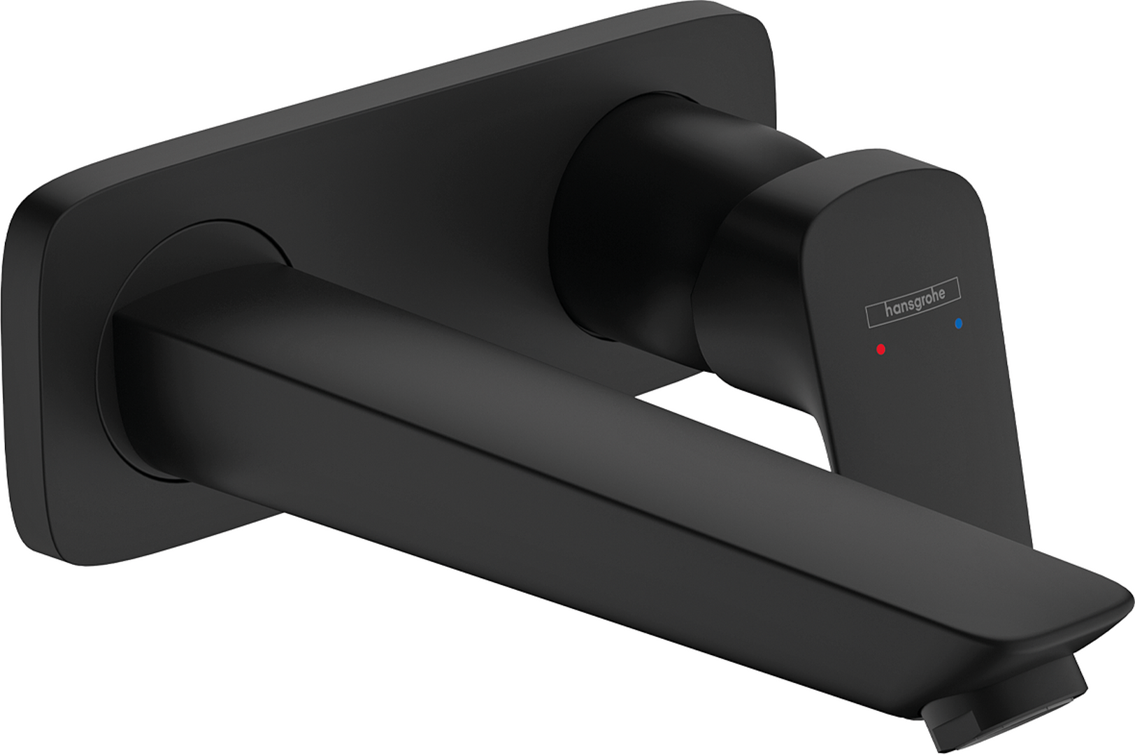 1-grepps tvättställsblandare för inbyggnad i vägg med 19