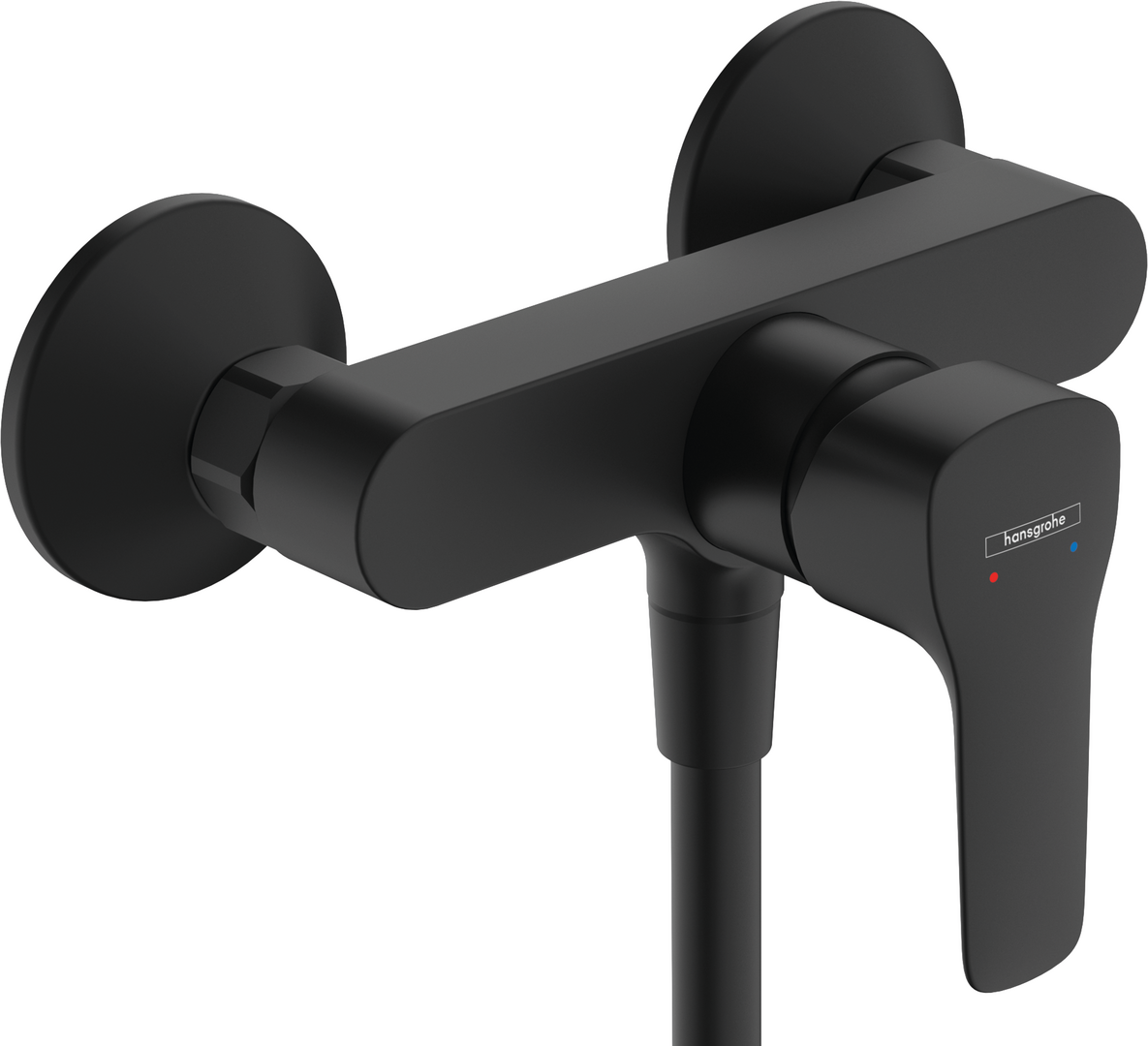 Single lever shower mixer for exposed installation