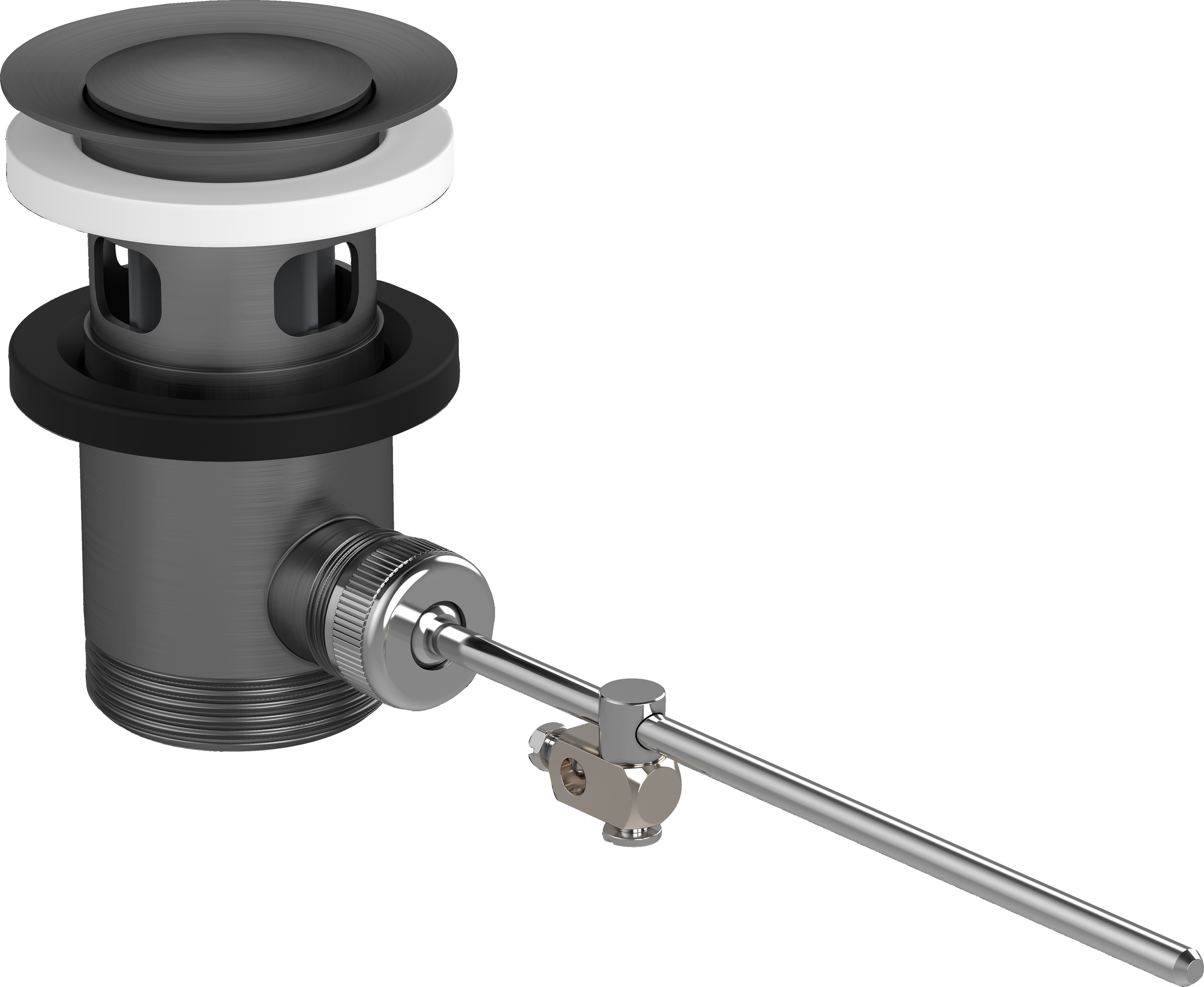 Waste set pop-up for basin and bidet mixers