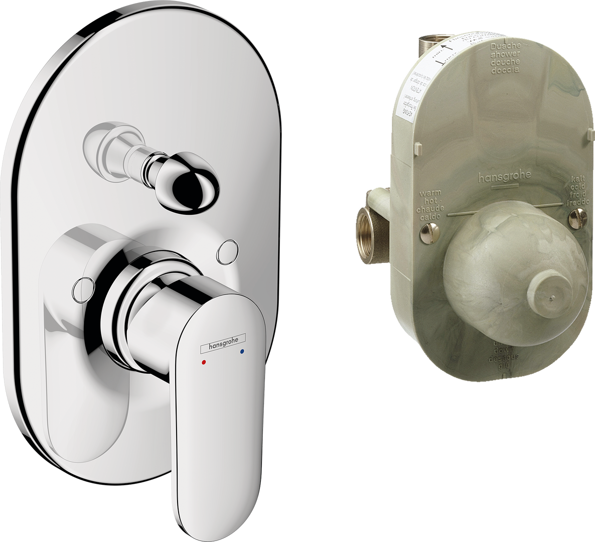 Páková vaňová batéria pod omietku